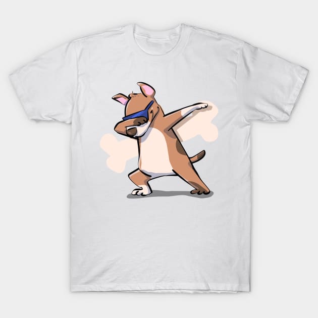 Funny Dabbing Dancing Dog Pet T-Shirt by PhantomDesign